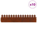 Gazonranden 10 st 103 x 0,05 x 22 cm weervast staal Roestig
