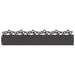 Gazonranden 20 st 103 x 0,05 x 22 cm Staal Zwart