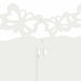 Gazonranden 30 st 103 x 0,05 x 22 cm Staal Wit