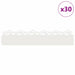 Gazonranden 30 st 103 x 0,05 x 22 cm Staal Wit