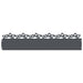 Gazonranden 20 st 103 x 0,05 x 22 cm Staal Antraciet