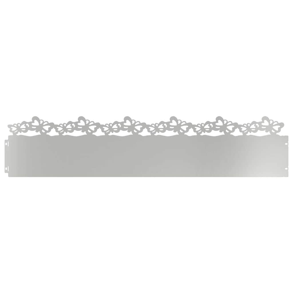 Gazonranden 10 st 103 x 0,05 x 22 cm Gegalvaniseerd staal