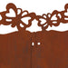 Gazonranden 10 st 103 x 0,05 x 22 cm weervast staal Roestig