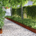 Gazonranden 20 st 103 x 0,05 x 22 cm weervast staal Roestig