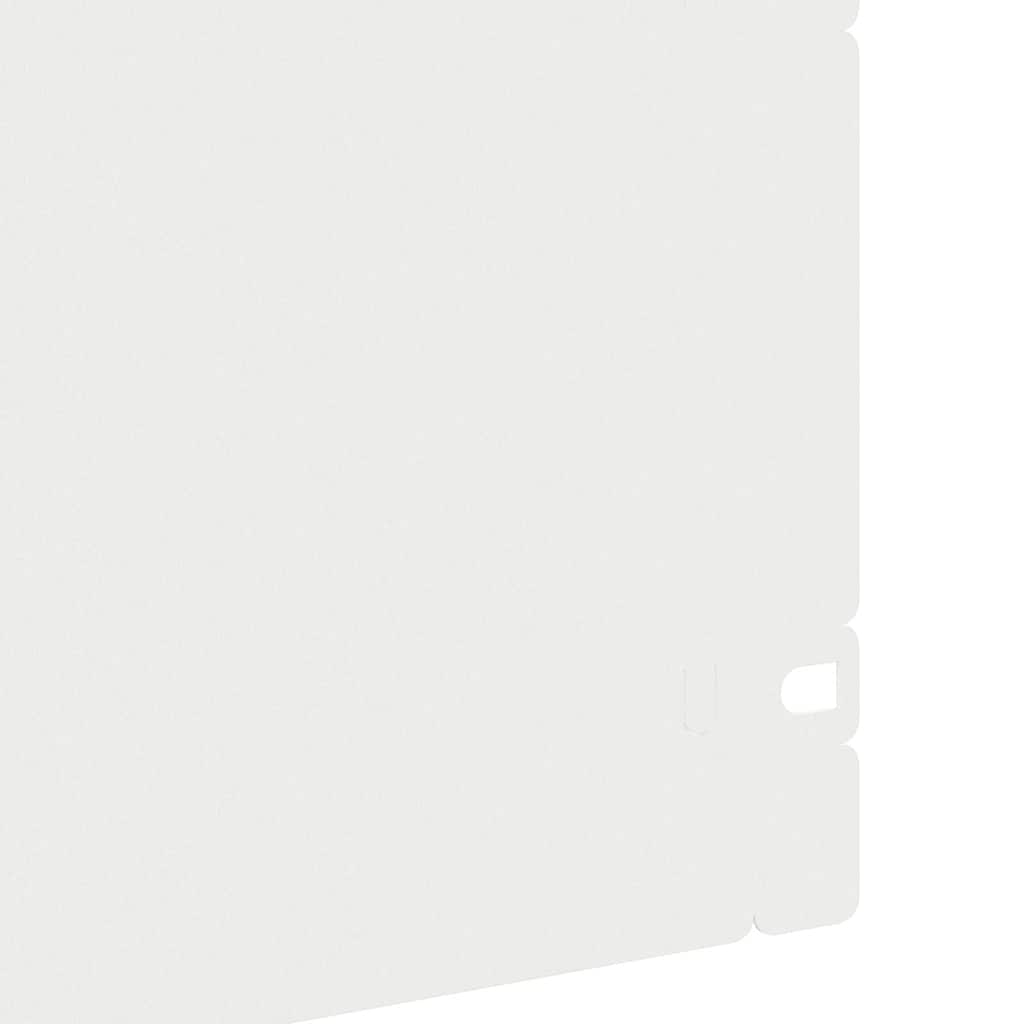 Gazonranden 30 st 103 x 0,05 x 22 cm Staal Wit
