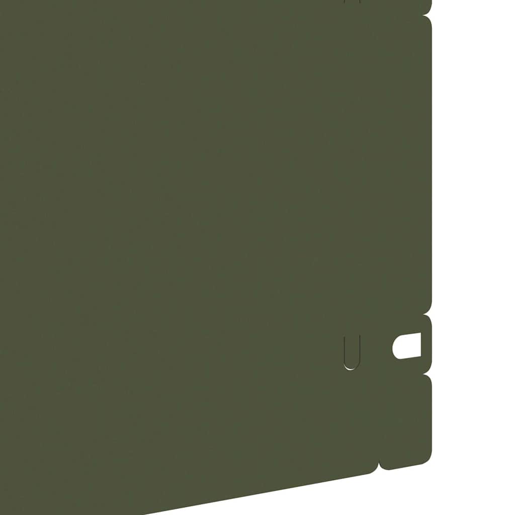 Gazonranden 20 st 103 x 0,05 x 22 cm Staal Olijf Groen