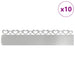 Gazonranden 10 st 103 x 0,05 x 22 cm Gegalvaniseerd staal