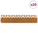 Gazonranden 20 st 103 x 0,05 x 22 cm weervast staal Roestig