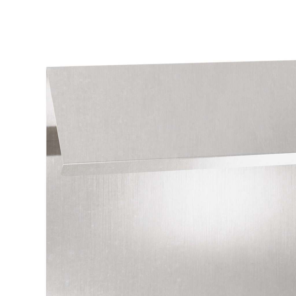Slakkenhekje 50 x 3,5 x 25 cm Roestvrij staal Zilver