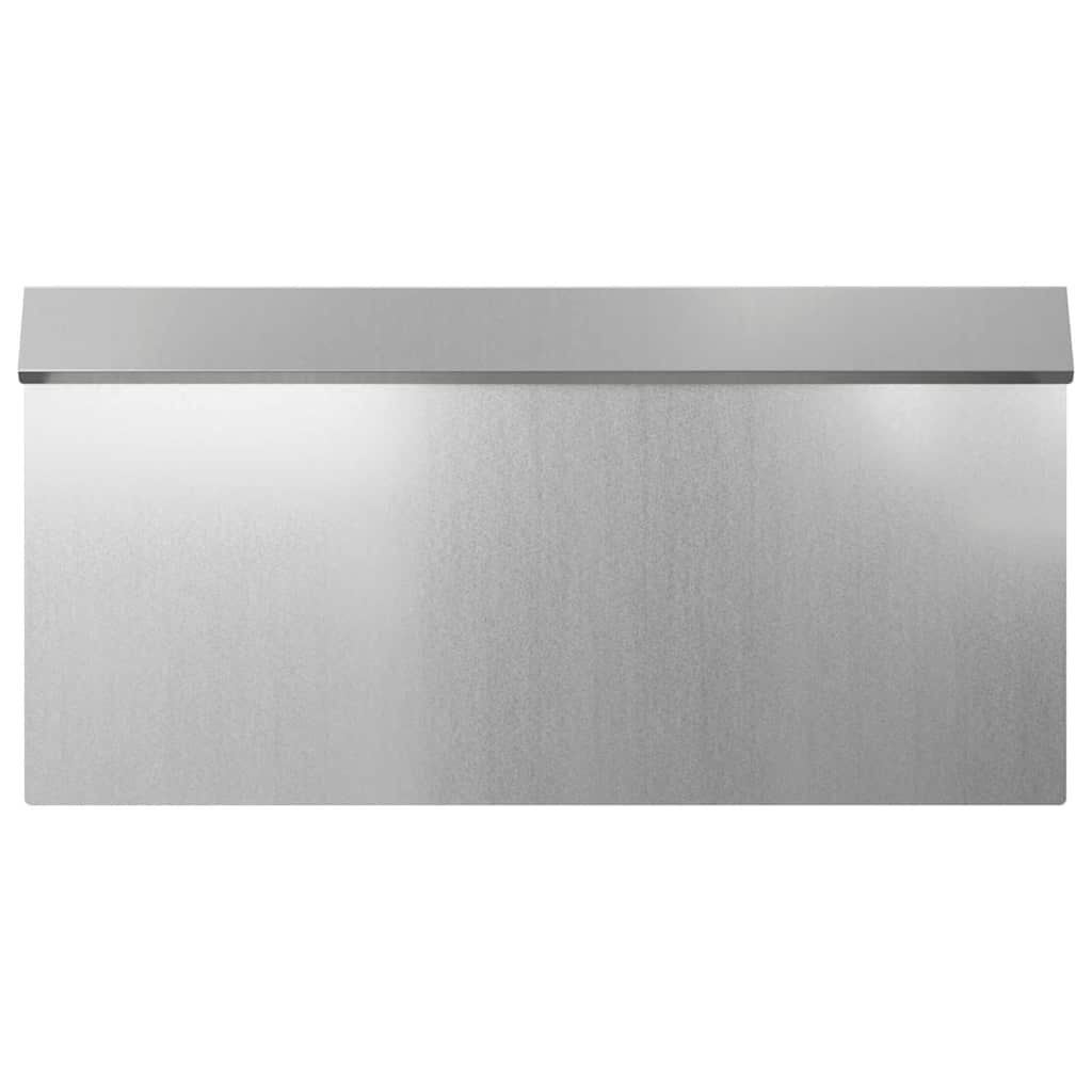 Slakkenhekje 50 x 3,5 x 25 cm Gegalvaniseerd staal Zilver