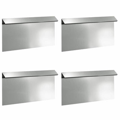Slakkenhekje 4 st 50 x 3,5 x 25 cm Gegalvaniseerd staal Zilver