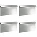 Slakkenhekje 4 st 50 x 3,5 x 25 cm Gegalvaniseerd staal Zilver