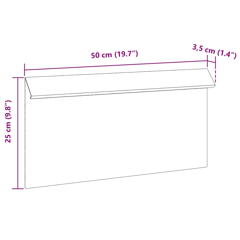 Slakkenhekje 4 st 50 x 3,5 x 25 cm Gegalvaniseerd staal Zilver