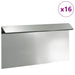 Slakkenhekje 16 st 50 x 3,5 x 25 cm Gegalvaniseerd staal Zilver
