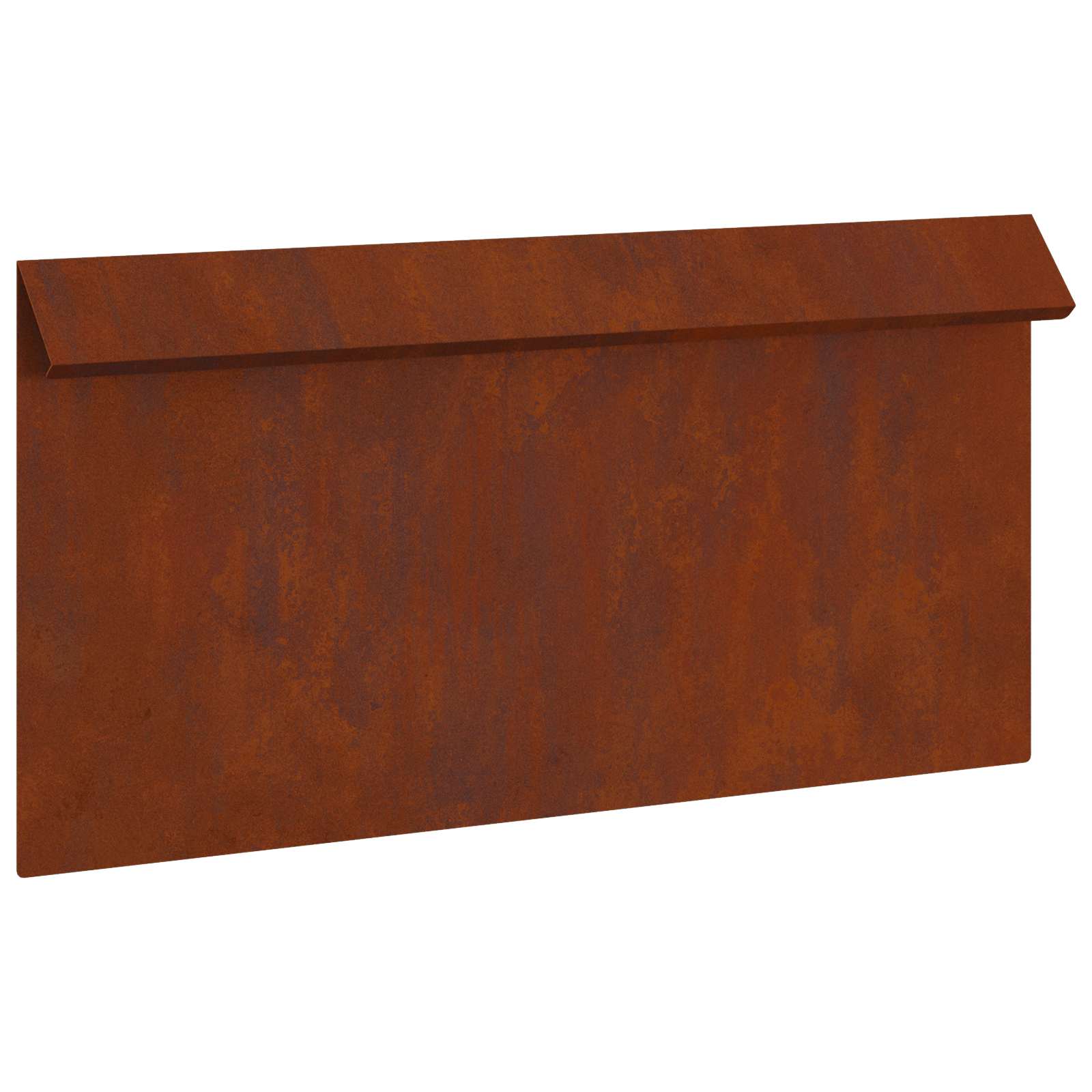 Slakkenhekje 50 x 3,5 x 25 cm weervast staal Roestig