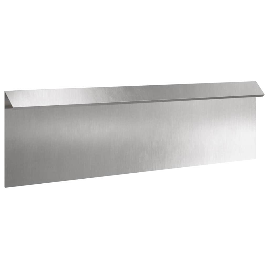 Slakkenhekje 100 x 3,5 x 25 cm Roestvrij staal Zilver