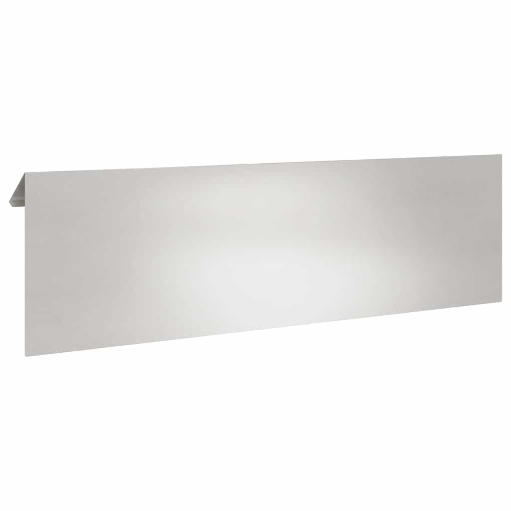 Slakkenhekje 4 st 100 x 3,5 x 25 cm Roestvrij staal Zilver
