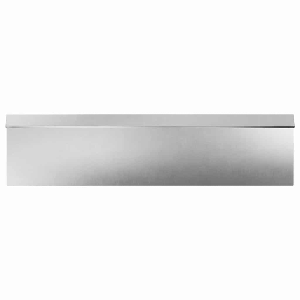 Slakkenhekje 4 st 100 x 3,5 x 25 cm Roestvrij staal Zilver