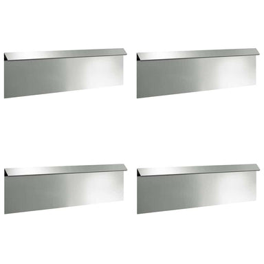 Slakkenhekje 4 st 100 x 3,5 x 25 cm Gegalvaniseerd staal Zilver