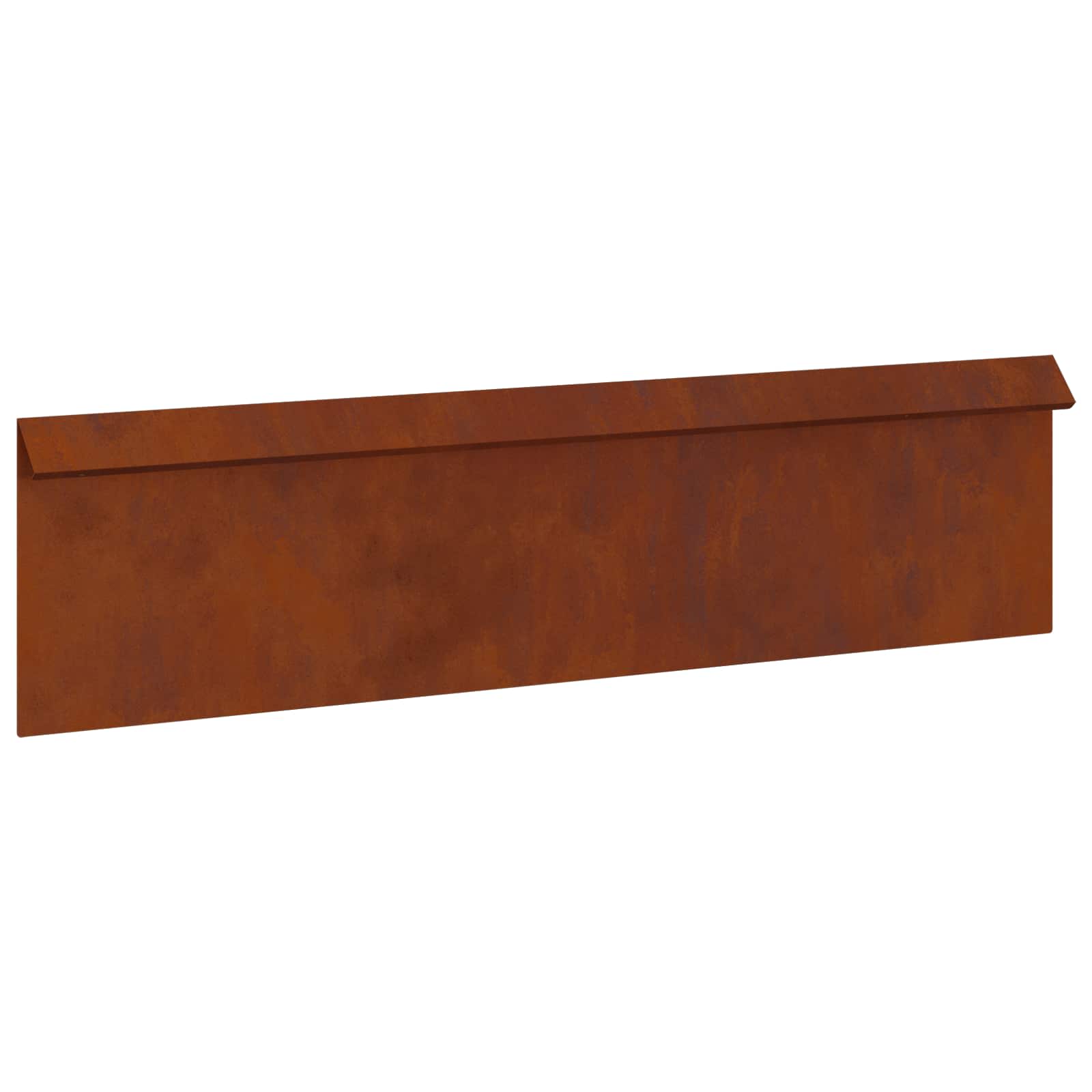 Slakkenhekje 100 x 3,5 x 25 cm weervast staal Roestig