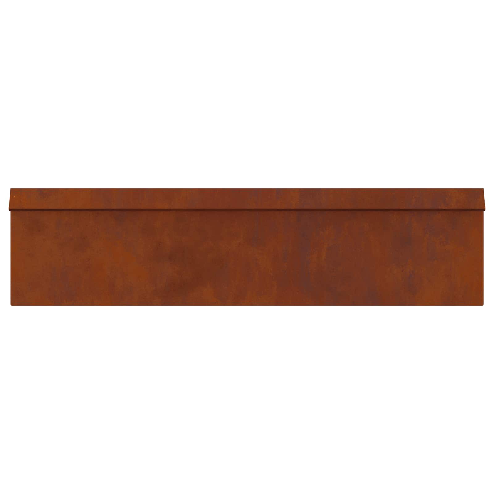 Slakkenhekje 16 st 100 x 3,5 x 25 cm weervast staal Roestig