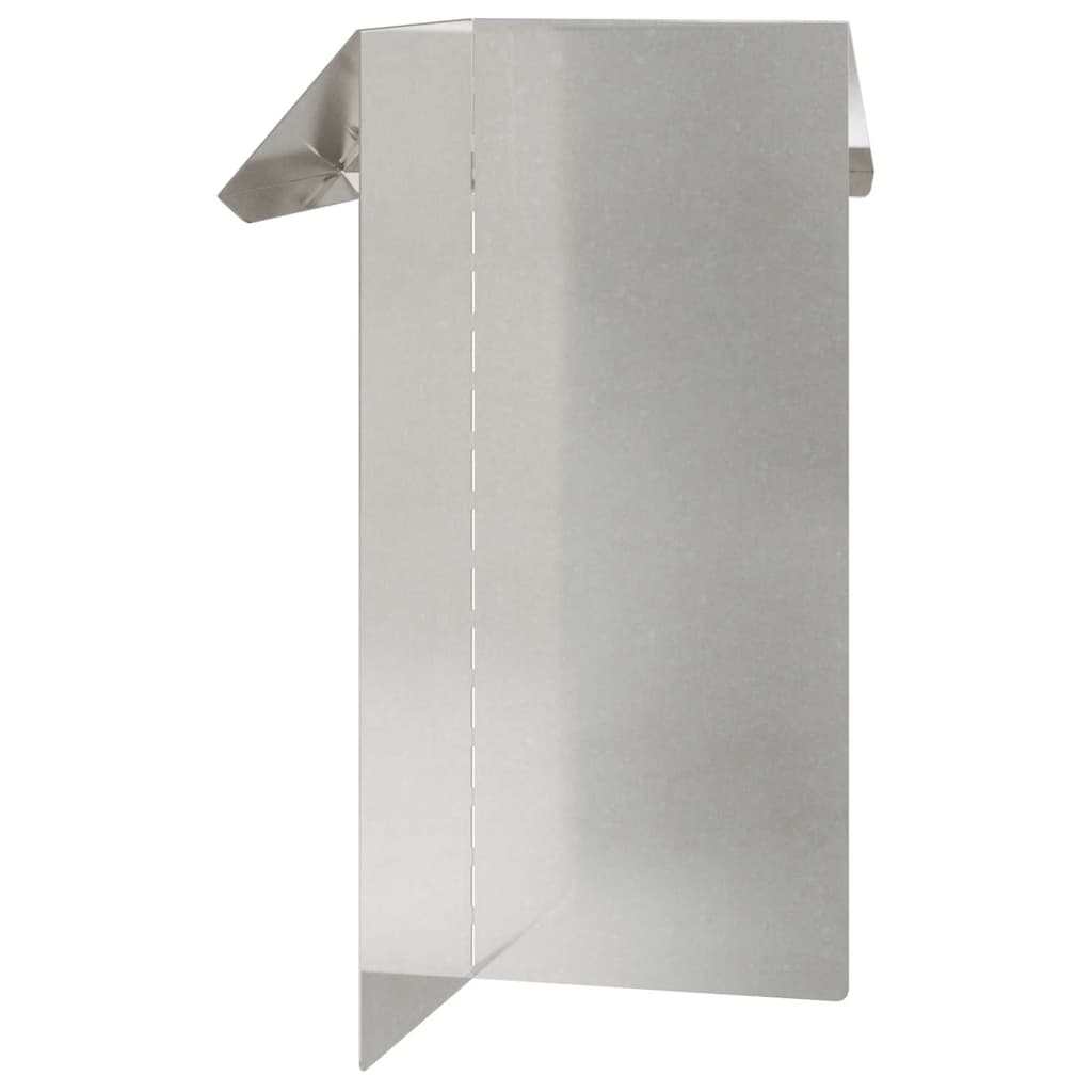 Slakkenhekje 4 st 13,5 x 13,5 x 25 cm Roestvrij staal Zilver