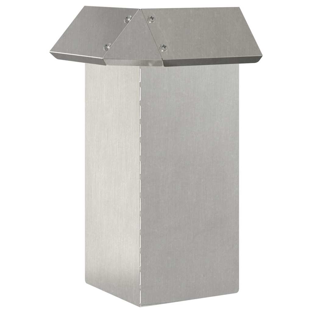 Slakkenhekje 4 st 13,5 x 13,5 x 25 cm Roestvrij staal Zilver