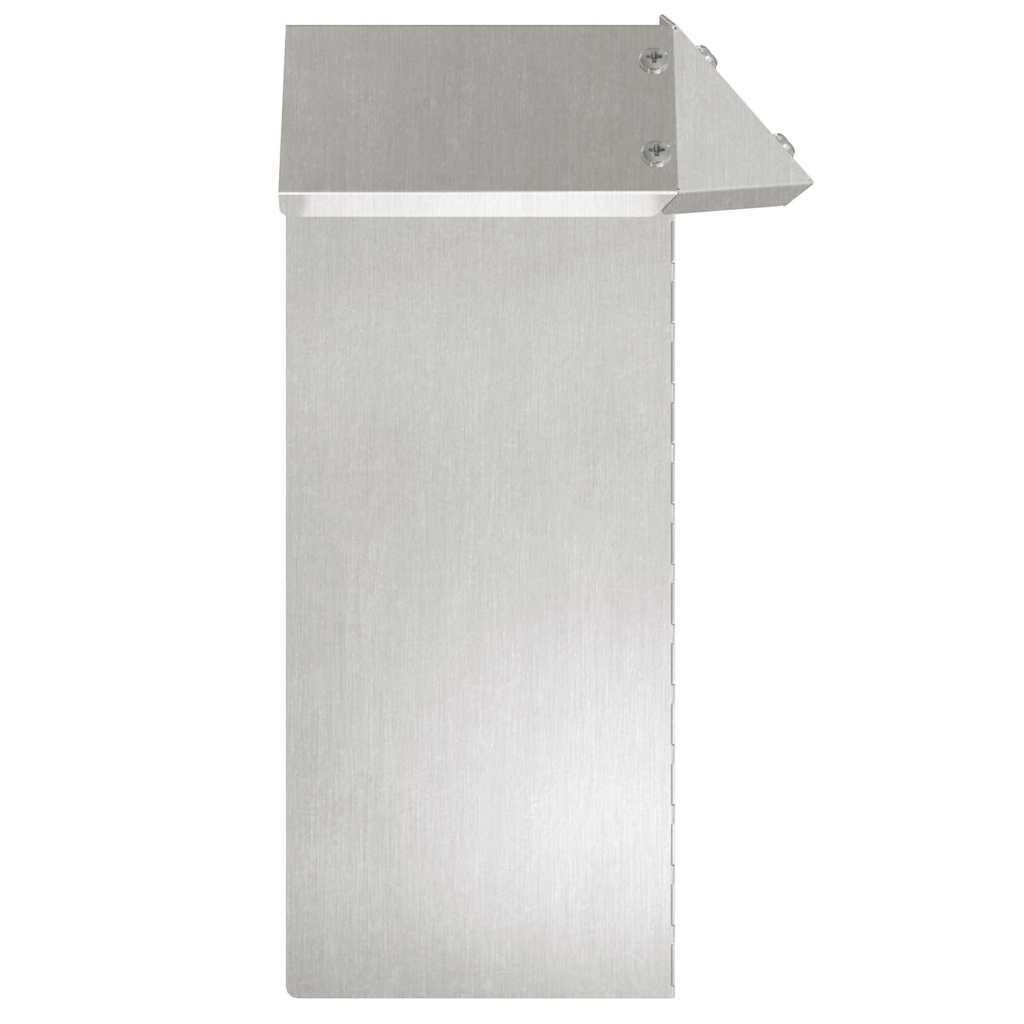 Slakkenhekje 4 st 13,5 x 13,5 x 25 cm Roestvrij staal Zilver