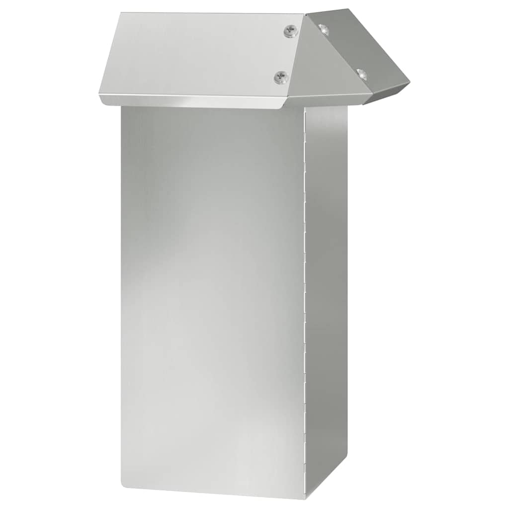 Slakkenhekje 13,5 x 13,5 x 25 cm Gegalvaniseerd staal Zilver