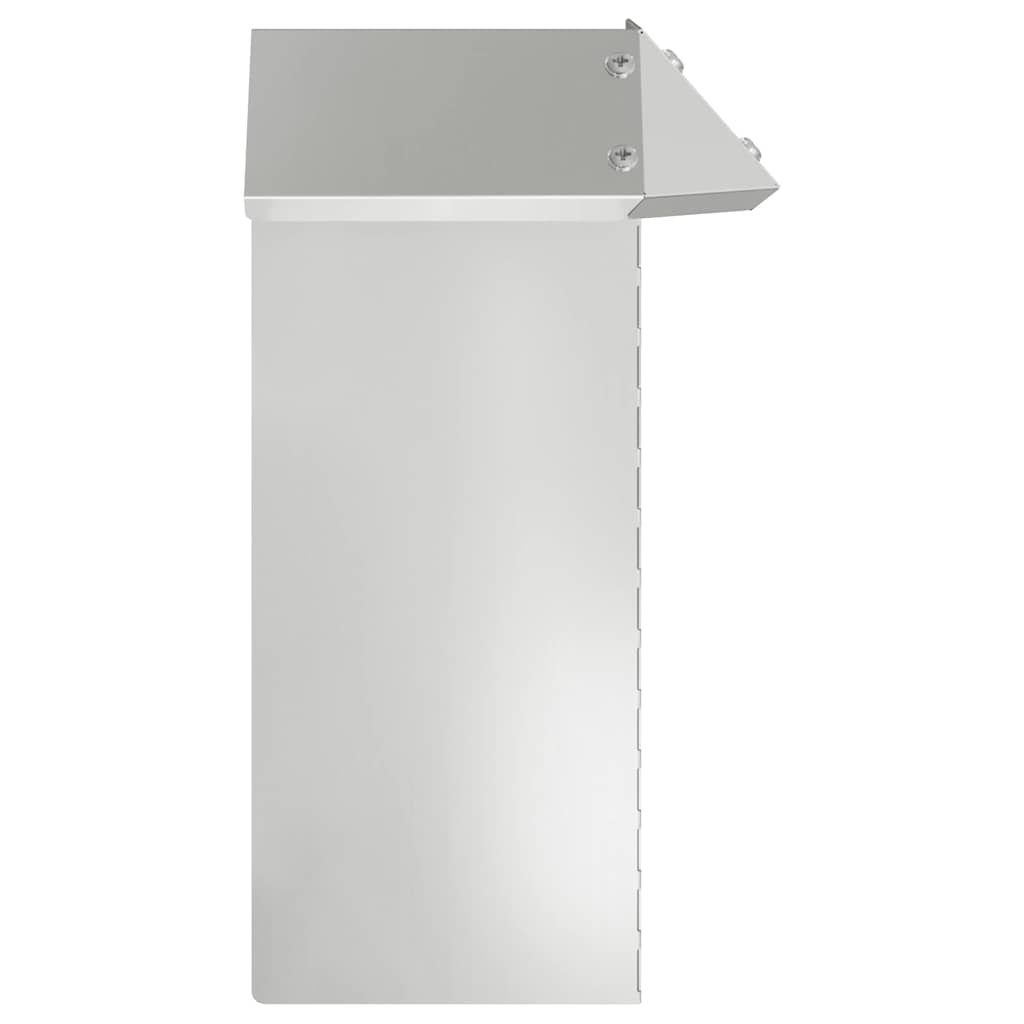 Slakkenhekje 13,5 x 13,5 x 25 cm Gegalvaniseerd staal Zilver