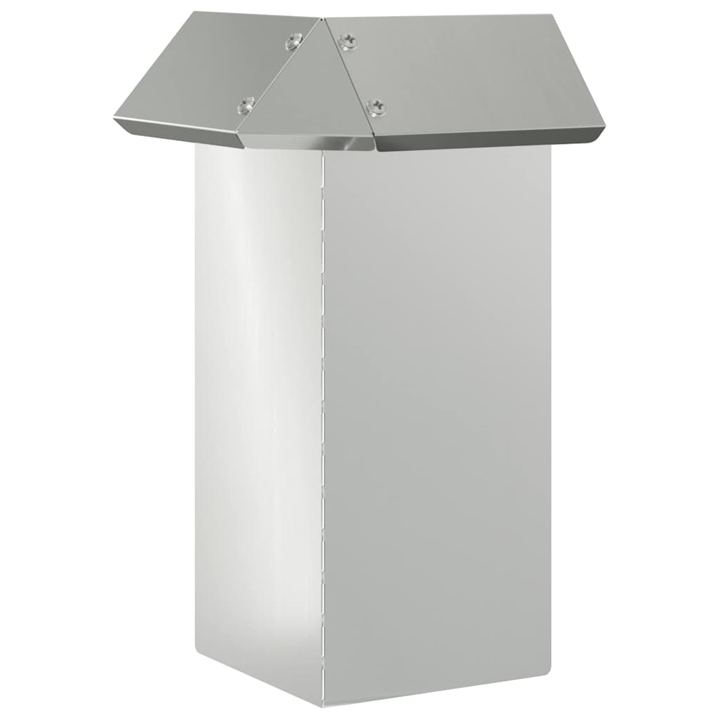 Slakkenhekje 13,5 x 13,5 x 25 cm Gegalvaniseerd staal Zilver