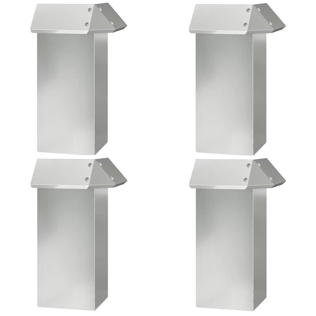 Slakkenhekje 4 pcs Zilver 13,5 x 13,5 x 25 cm
