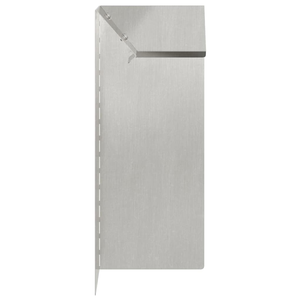 Slakkenhekje 4 st 10 x 10 x 25 cm Roestvrij staal Zilver