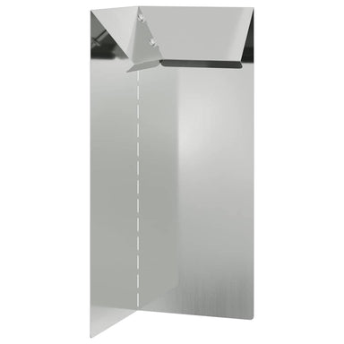 Slakkenhekje 10 x 10 x 25 cm Gegalvaniseerd staal Zilver