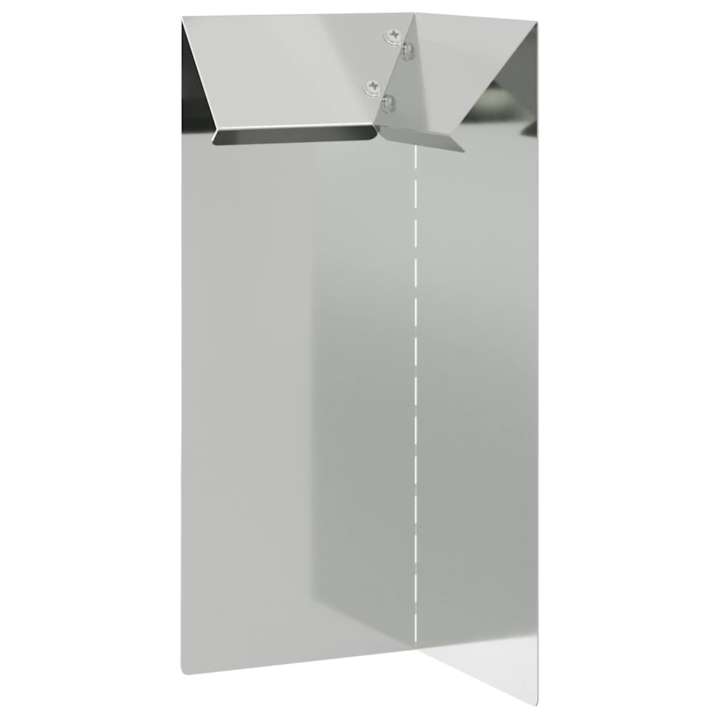 Slakkenhekje 10 x 10 x 25 cm Gegalvaniseerd staal Zilver