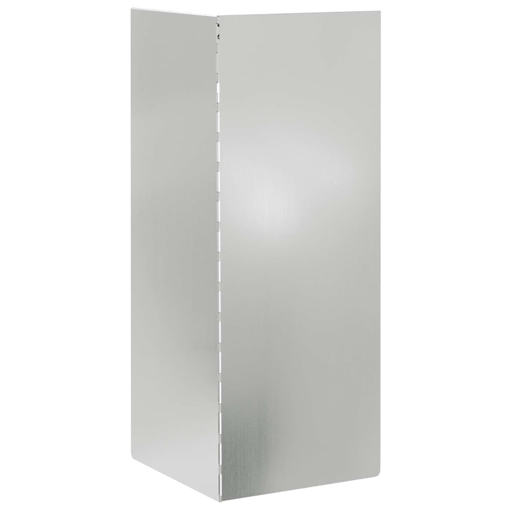 Slakkenhekje 4 st 10 x 10 x 25 cm Gegalvaniseerd staal Zilver