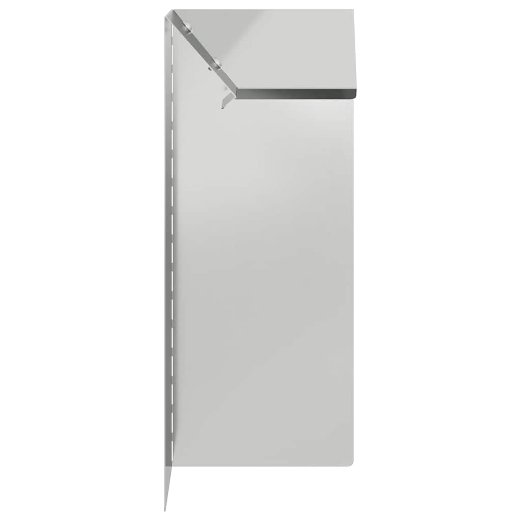 Slakkenhekje 4 st 10 x 10 x 25 cm Gegalvaniseerd staal Zilver