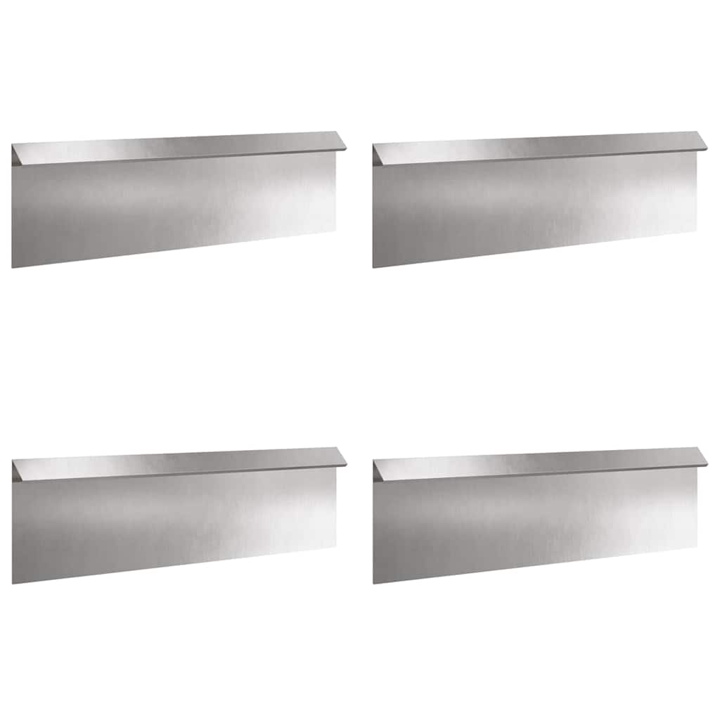 Slakkenhekken 8 st 100 x 3,5 x 25 cm Roestvrij staal Zilver