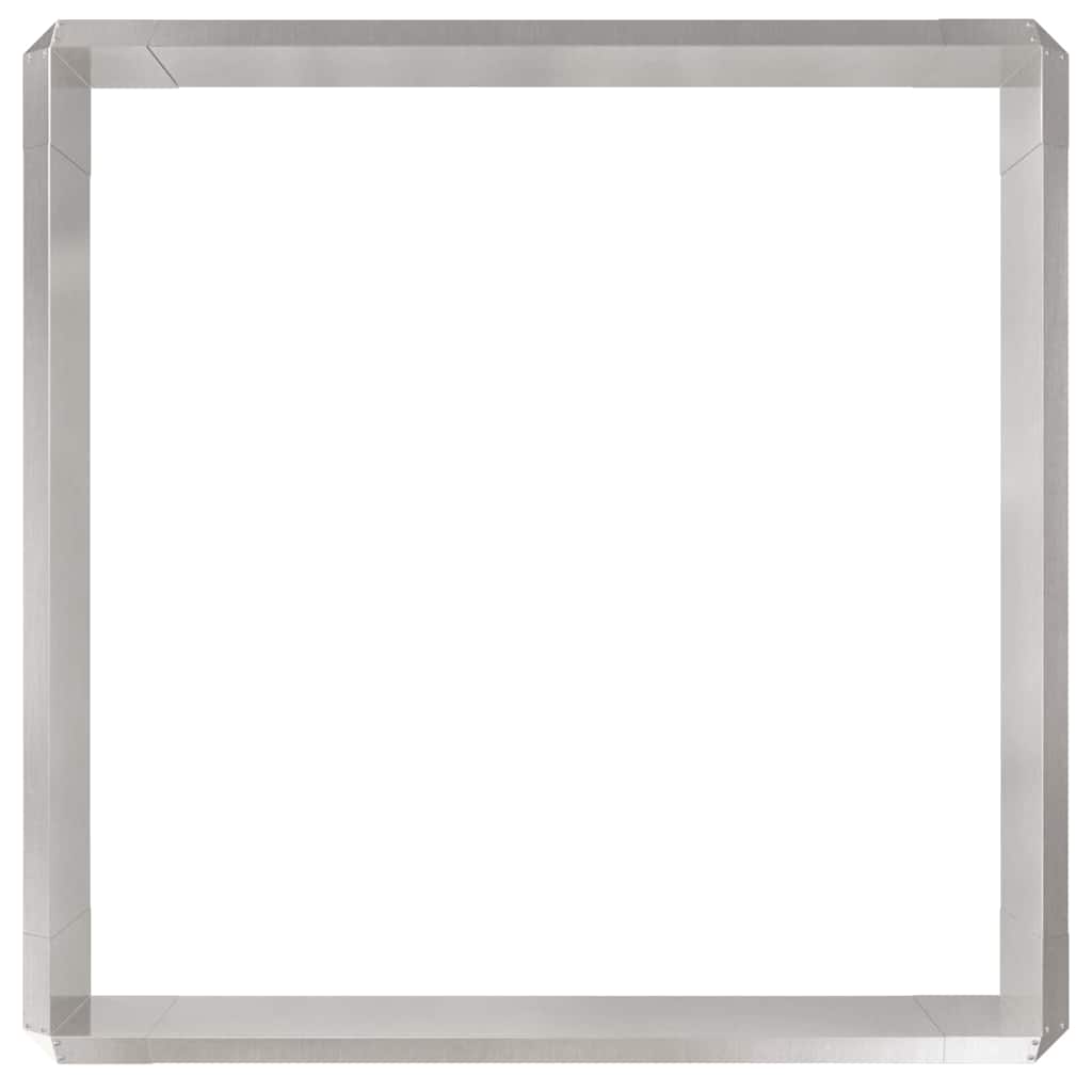 Slakkenhekken 8 st 100 x 3,5 x 25 cm Roestvrij staal Zilver