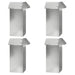 Slakkenhekken 8 st 100 x 3,5 x 25 cm Gegalvaniseerd staal