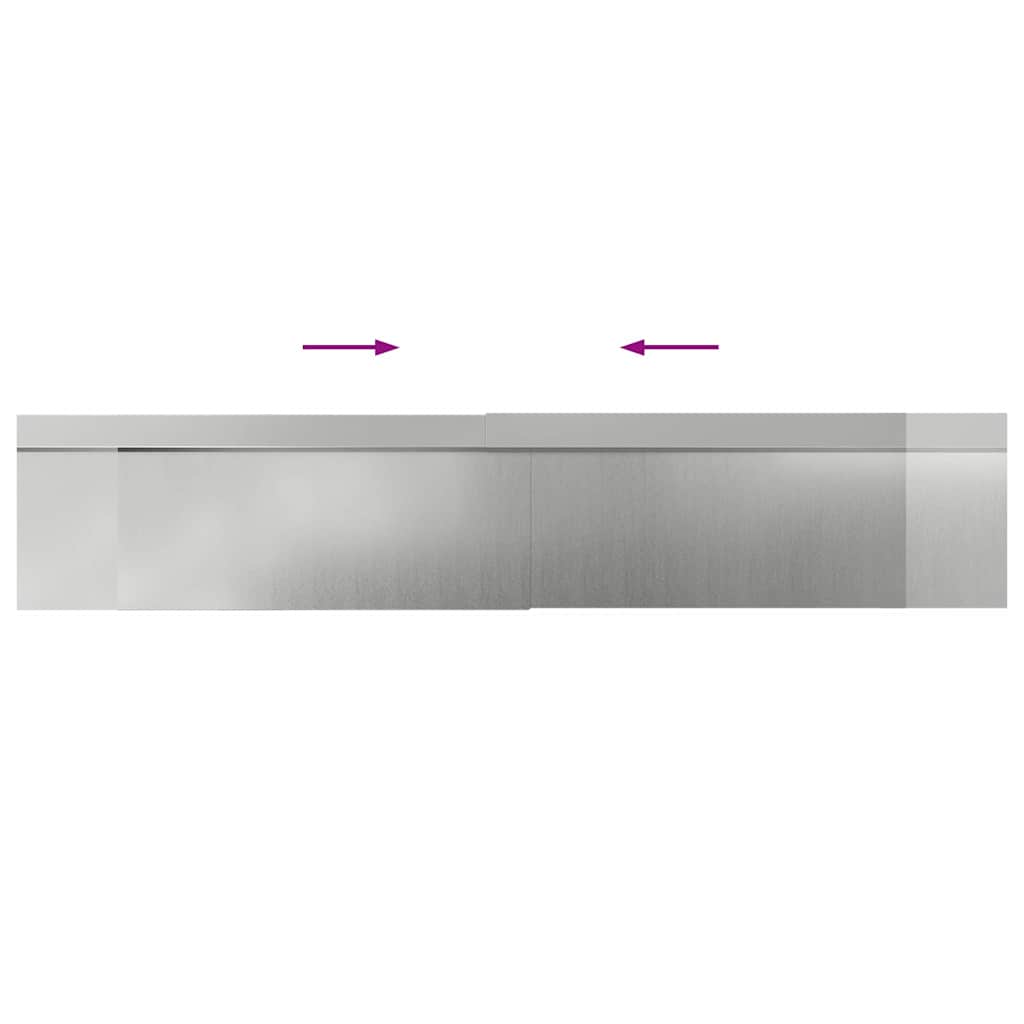 Slakkenhekken 8 st 100 x 3,5 x 25 cm Gegalvaniseerd staal