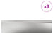 Slakkenhekken 12 st 100 x 3,5 x 25 cm Roestvrij staal Zilver