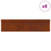 Slakkenhekken 12 st 100 x 3,5 x 25 cm weervast staal Roestig