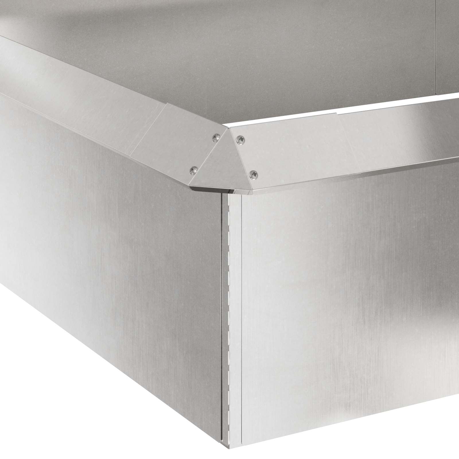 Slakkenhekken 16 st 100 x 3,5 x 25 cm Roestvrij staal Zilver