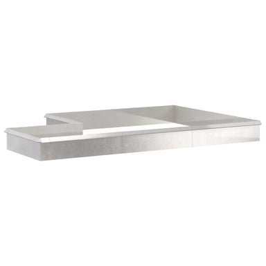 Slakkenhekken 16 st 100 x 3,5 x 25 cm Roestvrij staal Zilver