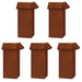 Slakkenhekken 16 st 100 x 3,5 x 25 cm weervast staal Roestig