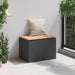 Tuinbank Zwart 60 x 40 x 43 cm Massief douglas hout en staal