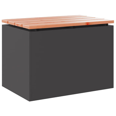 Tuinbank Zwart 60 x 40 x 43 cm Massief douglas hout en staal