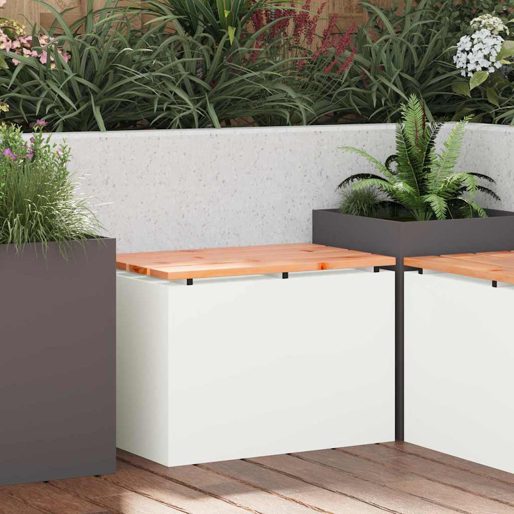 Tuinbank Wit 60 x 40 x 43 cm Staal