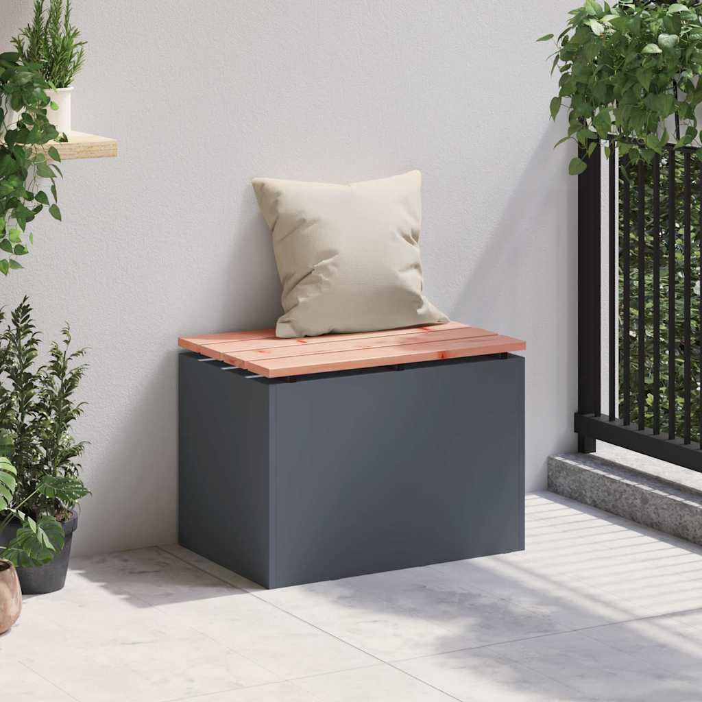 Tuinbank 1-Aantal zitplaatsen 60 x 40 x 43 cm Staal Antraciet